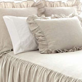 Pine Cone Hill Wilton Natural Cotton/Linen Bedspread | Gracious Style